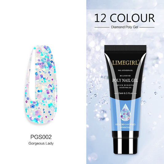 Adhesivo para Extensiones de Uñas con Glitter - Aplicación Rápida e Indolora - Image 2