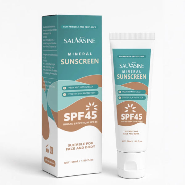 Protector Solar Mineral UV Sauvasine - Fórmula Fresca sin Grasa