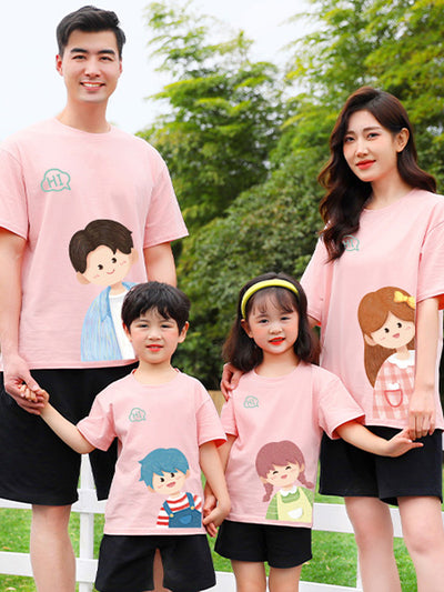Playera de Algodón con Diseño Cartoon para Niños y Adultos - Image 6
