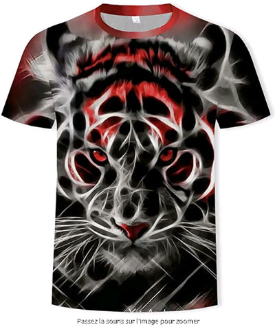Camiseta Estampado 3D Águila, Lobo y León - Image 22