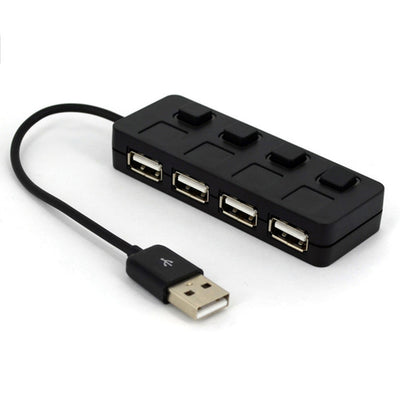 Hub USB 2.0 Multiplicador de 4 Puertos con Botón - Image 9