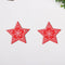 Rojo 1 Pentagram Q 10 Piezas