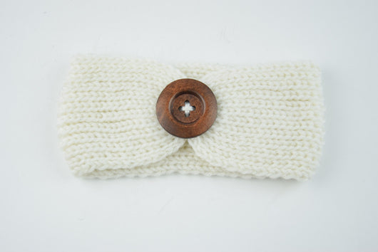 Diadema de lana tejida a mano para bebé - Image 13