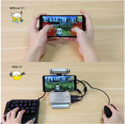 Controlador de Juegos Compatible con Apple - Teclado y Ratón para Móviles - Image 2