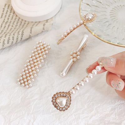 Pinza para el Cabello con Perlas Estilo Retro - Image 3