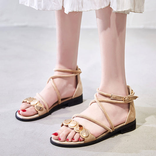 Sandalias Cómodas Talla Grande 40-43 para Pies Anchos - Diseño Plano y Acolchado - Image 4