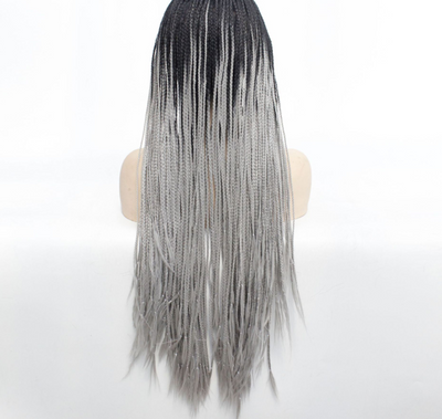 Cinta para Cabeza Trenzada Gris Triple Hebra - Image 2