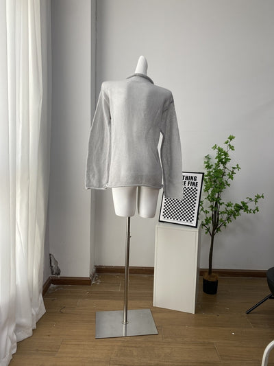 Suéter Tejido Holgado con Diseño Calado y Mangas Largas - Image 11