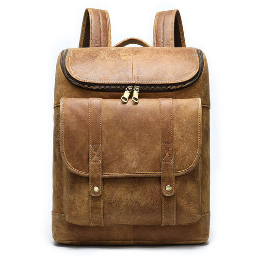 Mochila de Cuero Genuino para Hombre - Primera Capa - Image 7