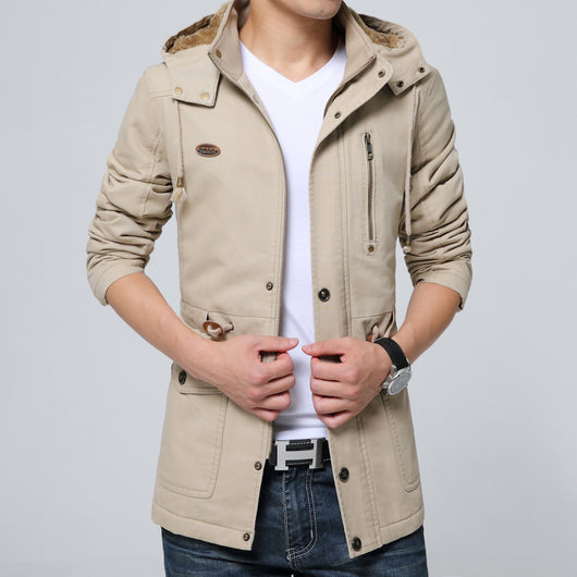 Abrigo Impermeable para Hombre Otoño Invierno con Forro Térmico - Image 10