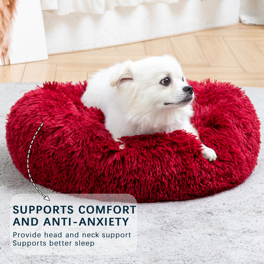 Cama Donut para Perros - Cómoda Felpa Suave Lavable - Image 41