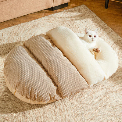 Cama Cálida para Perros y Gatos - Cueva Acogedora de Felpa Suave con Aislamiento Térmico - Image 6