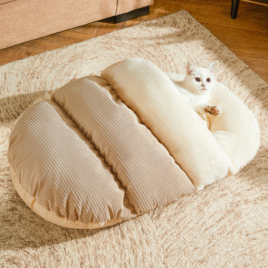 Cama Cálida para Perros y Gatos - Cueva Acogedora de Felpa Suave con Aislamiento Térmico - Image 6