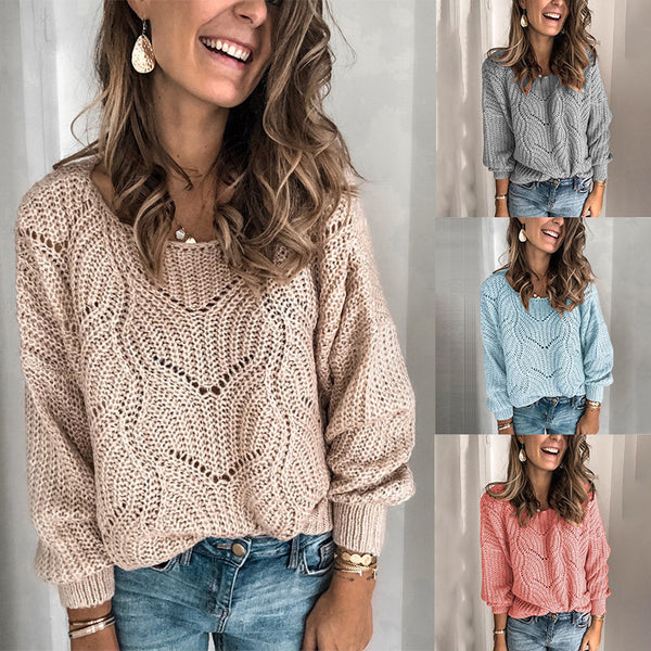 Suéter de Mohair con Cutout Elegante