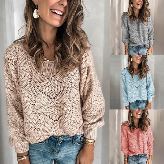 Suéter de Mohair con Cutout Elegante