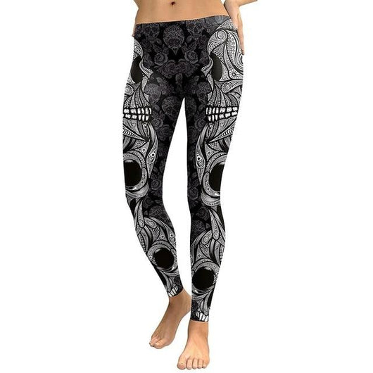 Leggings de Cintura Baja con Estampado Digital de Última Tendencia - Image 3