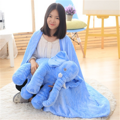 Pink 60cm and yellow 40cm elephant plush dolls, soft comfort pillows for babies and kids. - Image 29
