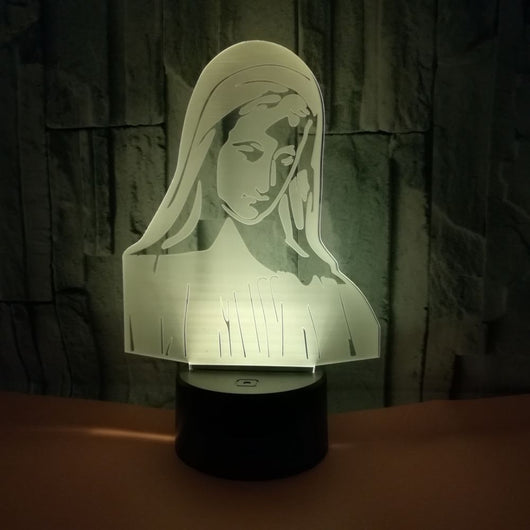 Lámpara LED 3D Táctil USB para Niños - Luz Nocturna Infantil - Image 6