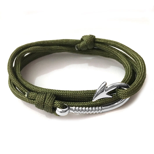 Pulsera de Supervivencia con Ancla y Anzuelo - Cuerda Náutica Ajustable - Image 2