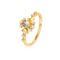Anillo de Plata Esterlina Chapada en Oro de 9K
