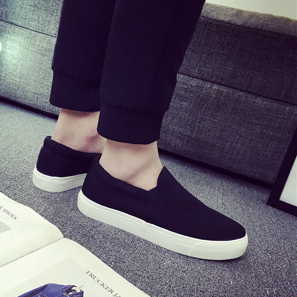 Zapatos de Lona con Suela Gruesa para Hombre - Cómodos y Transpirables