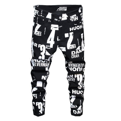 Pantalones Slim Fit con Estampado Floral y Tela Elástica para Hombre - Image 11