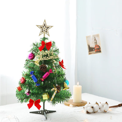 Árbol de Navidad Miniatura con Luces LED, Accesorios y Decoraciones de Escritorio - Image 2