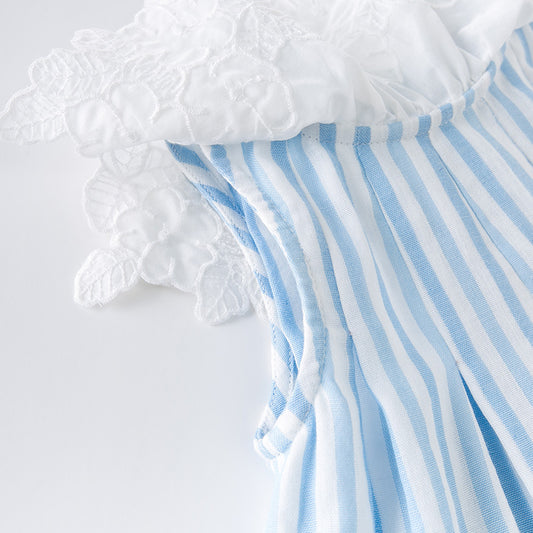 Vestido Princesa con Rayas Elegantes - Image 2