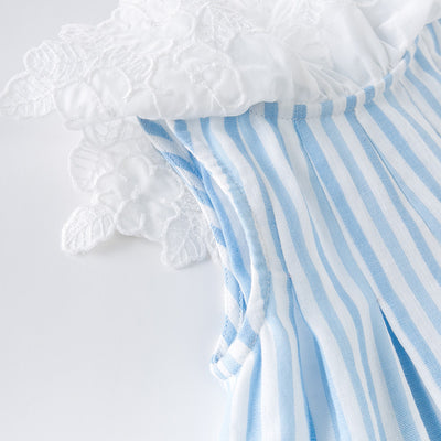 Vestido Princesa con Rayas Elegantes - Image 2