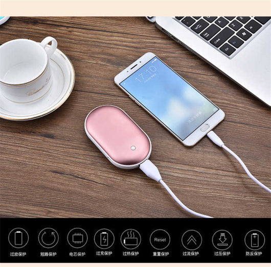 Calentador de Manos USB con Power Bank Macarrón - Image 3