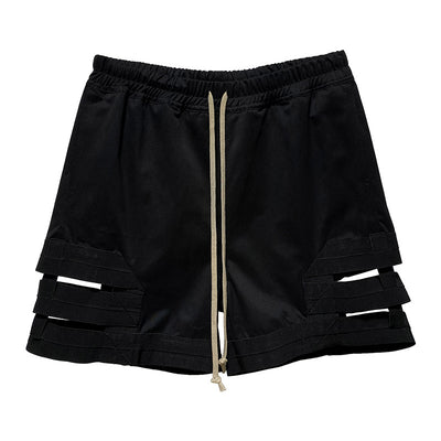 Shorts Holgados con Panel de Encaje y Cordón Ajustable - Image 3