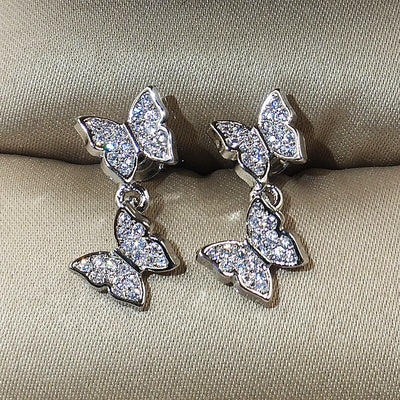 Aretes de Diamante con Moño - Image 3