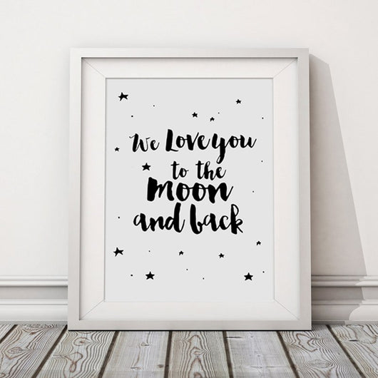 Lienzo Decorativo Te Amo Hasta la Luna - Image 5
