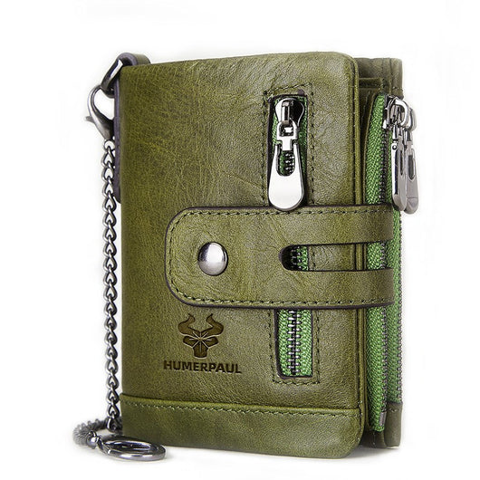 Billetera Retro de Cuero para Hombre con Múltiples Tarjetas y Protección RFID - Image 18