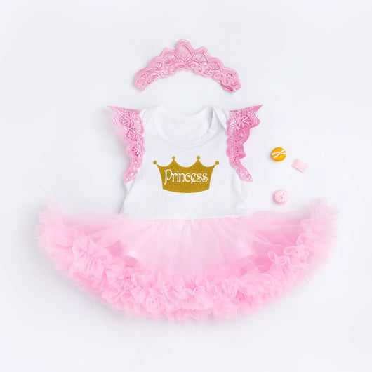 Vestido sin mangas para celebración de bebé niña 0-2 años