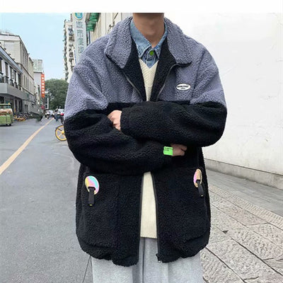 Abrigo de Lana Grueso Estilo Hong Kong Hombre Corte Suelto Versión Coreana - Image 11