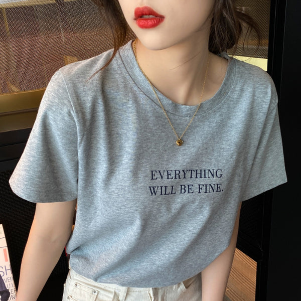 Blusa de Verano Suelta con Manga Corta para Mujer