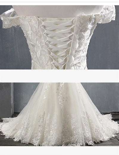 Vestido de Novia Sirena con Cola de Encaje - Image 5