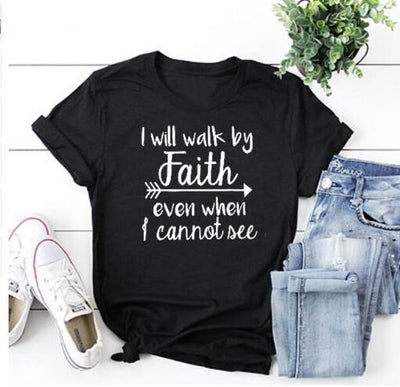 Camiseta Fe y Estilo - Diseño Urbano Unisex Europeo