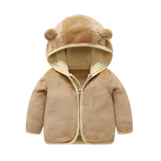 Chaqueta Acolchada de Polar Coral con Capucha para Niños - Image 13