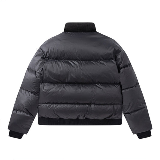 Chaqueta de Algodón Cálido con Costuras de Gamuza Unisex - Image 2