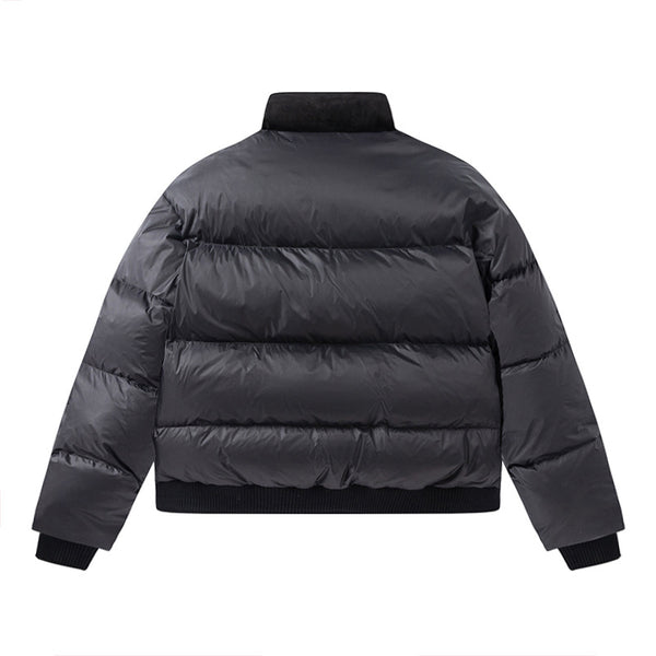 Chaqueta de Algodón Cálido con Costuras de Gamuza Unisex
