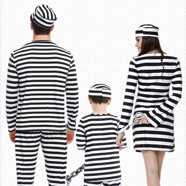 Disfraz a Rayas Familia Prisionero
