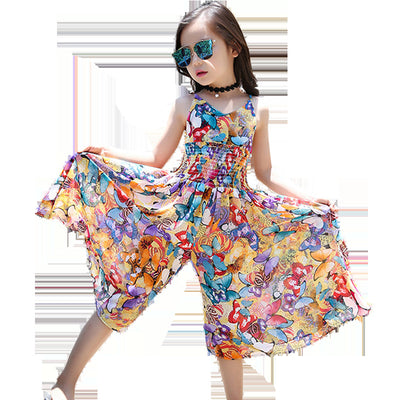 Pantalones Anchos Estampado Floral para Niñas - Comodidad de Verano - Image 5