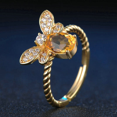 Anillo de Citrino con Abeja - Image 5