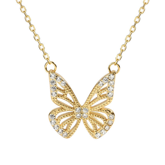 Collar Mariposa de Diamantes