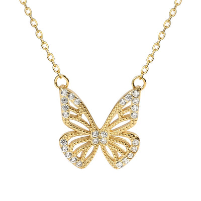 Collar Mariposa de Diamantes