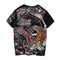 Playera Vintage con Bordado de Tigre