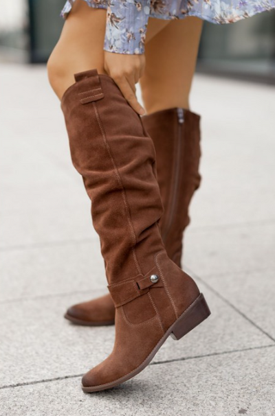 Botas Altas con Cierre Lateral y Tacón Bajo para Mujer - Image 8