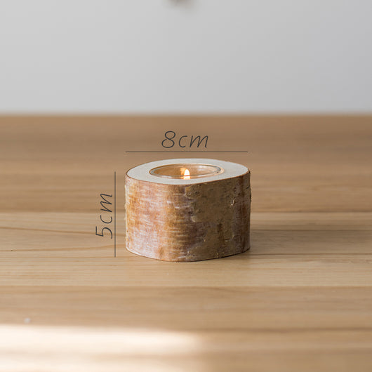 Portavelas de Madera de Abedul Natural - Decoración Elegante para el Hogar - Image 20